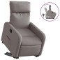 vidaXL Sillón reclinable elevable tela gris taupe vidaXL Sillón reclinable elevable tela gris taupe
