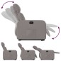 vidaXL Sillón reclinable elevable tela gris taupe vidaXL Sillón reclinable elevable tela gris taupe