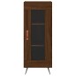 vidaXL Aparador alto madera contrachapada roble marrón 34,5x34x180 cm vidaXL Aparador alto madera contrachapada roble marrón 34,5x34x180 cm