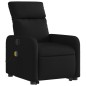 vidaXL Sillón reclinable de masaje elevable tela negro vidaXL Sillón reclinable de masaje elevable tela negro