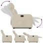 vidaXL Sillón eléctrico reclinable elevable de tela color crema vidaXL Sillón eléctrico reclinable elevable de tela color crema