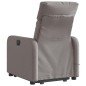 vidaXL Sillón de masaje eléctrico reclinable elevable tela taupé vidaXL Sillón de masaje eléctrico reclinable elevable tela taupé