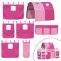 vidaXL Cama alta para niños con túnel madera pino rosa 80x200 cm vidaXL Cama alta para niños con túnel madera pino rosa 80x200 cm