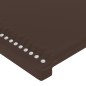 vidaXL Cabecero con LED cuero sintético marrón 183x16x118/128 cm vidaXL Cabecero con LED cuero sintético marrón 183x16x118/128 cm