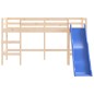 vidaXL Cama alta para niños con tobogán madera maciza pino 80x200 cm vidaXL Cama alta para niños con tobogán madera maciza pino 80x200 cm