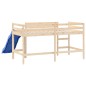 vidaXL Cama alta para niños con tobogán madera maciza pino 80x200 cm vidaXL Cama alta para niños con tobogán madera maciza pino 80x200 cm