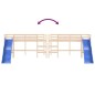 vidaXL Cama alta para niños con tobogán madera maciza pino 80x200 cm vidaXL Cama alta para niños con tobogán madera maciza pino 80x200 cm