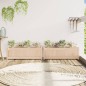 vidaXL Jardineras de exterior 2 unidades madera maciza de pino vidaXL Jardineras de exterior 2 unidades madera maciza de pino