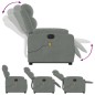 vidaXL Sillón de masaje reclinable elevable terciopelo gris claro vidaXL Sillón de masaje reclinable elevable terciopelo gris claro