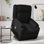 vidaXL Sillón de masaje elevable eléctrico cuero sintético negro vidaXL Sillón de masaje elevable eléctrico cuero sintético negro