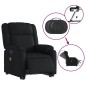 vidaXL Sillón de masaje elevable eléctrico cuero sintético negro vidaXL Sillón de masaje elevable eléctrico cuero sintético negro
