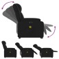 vidaXL Sillón de masaje elevable eléctrico cuero sintético negro vidaXL Sillón de masaje elevable eléctrico cuero sintético negro