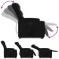 vidaXL Sillón reclinable elevable cuero artificial negro vidaXL Sillón reclinable elevable cuero artificial negro