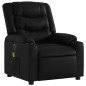 vidaXL Sillón de masaje reclinable eléctrico cuero sintético negro vidaXL Sillón de masaje reclinable eléctrico cuero sintético negro