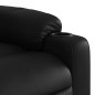 vidaXL Sillón de masaje reclinable eléctrico cuero sintético negro vidaXL Sillón de masaje reclinable eléctrico cuero sintético negro