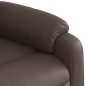 vidaXL Sillón de masaje elevable eléctrico cuero sintético marrón vidaXL Sillón de masaje elevable eléctrico cuero sintético marrón