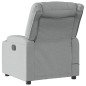 vidaXL Sillón reclinable de masaje eléctrico tela gris claro vidaXL Sillón reclinable de masaje eléctrico tela gris claro