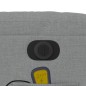 vidaXL Sillón reclinable de masaje eléctrico tela gris claro vidaXL Sillón reclinable de masaje eléctrico tela gris claro