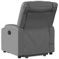 vidaXL Sillón de masaje elevable eléctrico cuero sintético gris vidaXL Sillón de masaje elevable eléctrico cuero sintético gris