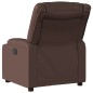 vidaXL Sillón reclinable eléctrico de cuero sintético marrón vidaXL Sillón reclinable eléctrico de cuero sintético marrón
