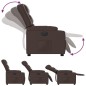 vidaXL Sillón reclinable eléctrico de cuero sintético marrón vidaXL Sillón reclinable eléctrico de cuero sintético marrón