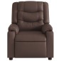 vidaXL Sillón reclinable eléctrico de cuero sintético marrón vidaXL Sillón reclinable eléctrico de cuero sintético marrón