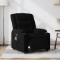 vidaXL Sillón reclinable de masaje eléctrico tela negro vidaXL Sillón reclinable de masaje eléctrico tela negro