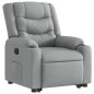 vidaXL Sillón eléctrico reclinable elevable de tela gris claro vidaXL Sillón eléctrico reclinable elevable de tela gris claro
