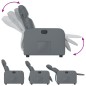 vidaXL Sillón reclinable eléctrico de cuero sintético gris vidaXL Sillón reclinable eléctrico de cuero sintético gris