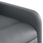 vidaXL Sillón reclinable eléctrico de cuero sintético gris vidaXL Sillón reclinable eléctrico de cuero sintético gris