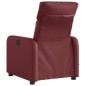 vidaXL Sillón de masaje reclinable de cuero artificial rojo tinto vidaXL Sillón de masaje reclinable de cuero artificial rojo tinto