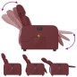 vidaXL Sillón de masaje reclinable de cuero artificial rojo tinto vidaXL Sillón de masaje reclinable de cuero artificial rojo tinto