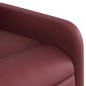 vidaXL Sillón de masaje reclinable de cuero artificial rojo tinto vidaXL Sillón de masaje reclinable de cuero artificial rojo tinto