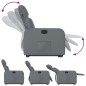 vidaXL Sillón reclinable elevable cuero artificial gris vidaXL Sillón reclinable elevable cuero artificial gris