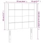 vidaXL Cabecero con LED de terciopelo gris oscuro 93x16x118/128 cm vidaXL Cabecero con LED de terciopelo gris oscuro 93x16x118/128 cm