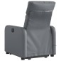 vidaXL Sillón reclinable de masaje de pie cuero artificial gris vidaXL Sillón reclinable de masaje de pie cuero artificial gris