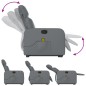 vidaXL Sillón reclinable de masaje de pie cuero artificial gris vidaXL Sillón reclinable de masaje de pie cuero artificial gris