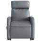 vidaXL Sillón reclinable de masaje de pie cuero artificial gris vidaXL Sillón reclinable de masaje de pie cuero artificial gris