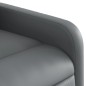 vidaXL Sillón reclinable de masaje de pie cuero artificial gris vidaXL Sillón reclinable de masaje de pie cuero artificial gris