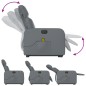 vidaXL Sillón de masaje elevable eléctrico cuero sintético gris vidaXL Sillón de masaje elevable eléctrico cuero sintético gris