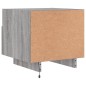 vidaXL Mesitas de noche con luces LED 2 uds gris Sonoma 40x39x37 cm vidaXL Mesitas de noche con luces LED 2 uds gris Sonoma 40x39x37 cm