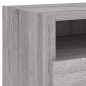 vidaXL Mesitas de noche con luces LED 2 uds gris Sonoma 40x39x37 cm vidaXL Mesitas de noche con luces LED 2 uds gris Sonoma 40x39x37 cm