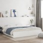 vidaXL Estructura cama con cajones madera ingeniería blanca 200x200 cm vidaXL Estructura cama con cajones madera ingeniería blanca 200x200 cm