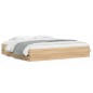 vidaXL Cama con cajones madera ingeniería roble Sonoma 200x200 cm vidaXL Cama con cajones madera ingeniería roble Sonoma 200x200 cm