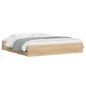 vidaXL Cama con cajones madera ingeniería roble Sonoma 200x200 cm vidaXL Cama con cajones madera ingeniería roble Sonoma 200x200 cm