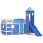 vidaXL Cama alta para niños con torre madera pino azul 80x200 cm vidaXL Cama alta para niños con torre madera pino azul 80x200 cm