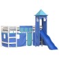 vidaXL Cama alta para niños con torre madera pino azul 80x200 cm vidaXL Cama alta para niños con torre madera pino azul 80x200 cm