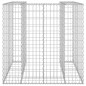 vidaXL Muro gaviones para contenedor basura galvanizado 110x100x110 cm vidaXL Muro gaviones para contenedor basura galvanizado 110x100x110 cm