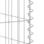 vidaXL Muro gaviones para contenedor basura galvanizado 110x100x110 cm vidaXL Muro gaviones para contenedor basura galvanizado 110x100x110 cm