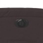 vidaXL Sillón reclinable eléctrico tela marrón oscuro